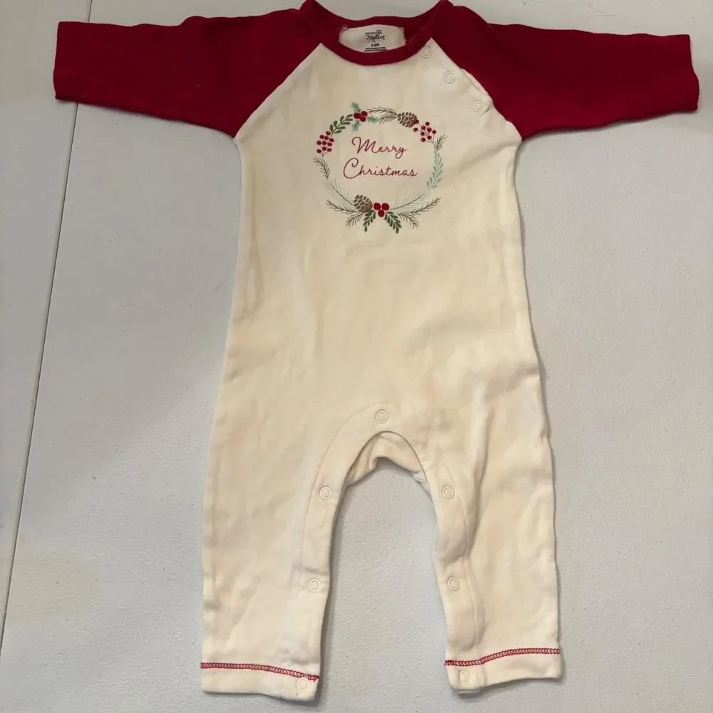 touched by nature 3/6 months Merry Christmas 100 percent cotton